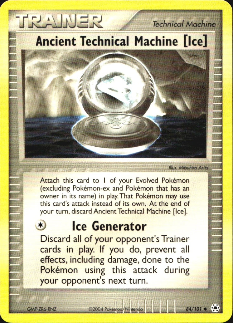 Ancient Technical Machine [Ice] 84/101 Uncommon Hidden Legends Pokemon Near Mint