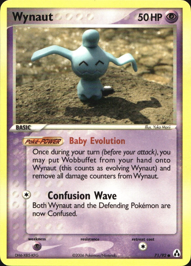 Wynaut 71/92 Common Legend Maker Pokemon Near Mint