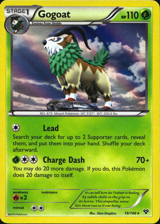 Gogoat 19/146 Holo Rare XY Pokemon Near Mint