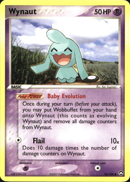 Wynaut 70/108 Common Power Keepers Pokemon Near Mint