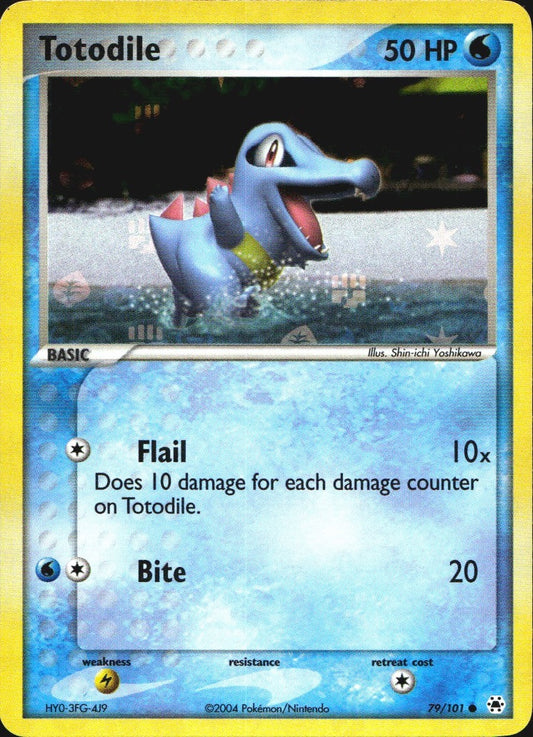 Totodile 79/101 Common Hidden Legends Pokemon Reverse Holo Near Mint