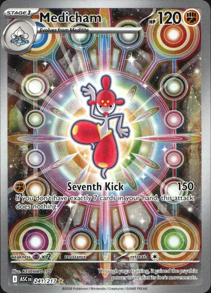 Medicham 241/217 Illustration Rare ME: Ascended Heroes Pokemon Near Mint