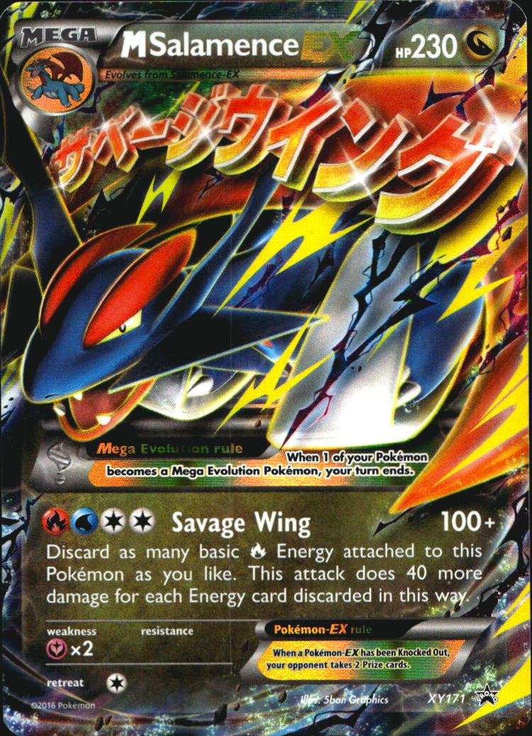 M Salamence EX XY171 Promo XY Black Star Promos Pokemon Near Mint