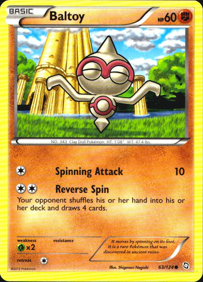 Baltoy 63/124 Common Dragons Exalted Pokemon Near Mint