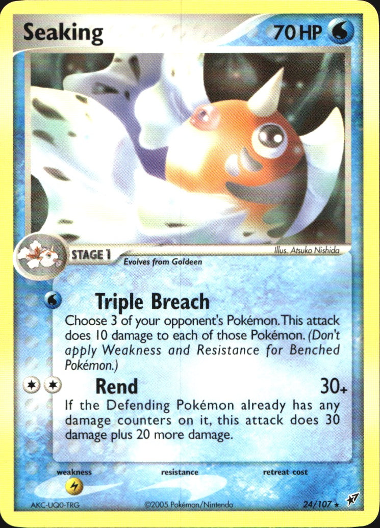 Seaking 24/107 Rare Deoxys Pokemon Near Mint