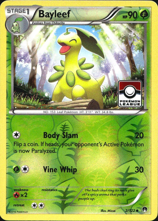 Bayleef 002/122 Holofoil Promo League & Championship Cards Pokemon Near Mint