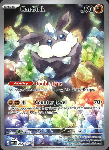 Carbink 242/217 Illustration Rare ME: Ascended Heroes Pokemon Near Mint