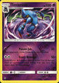 Toxicroak 57/156 Rare Ultra Prism Pokemon Reverse Holo Near Mint
