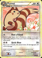 Furret 21/123 Rare HeartGold & SoulSilver Pokemon Near Mint