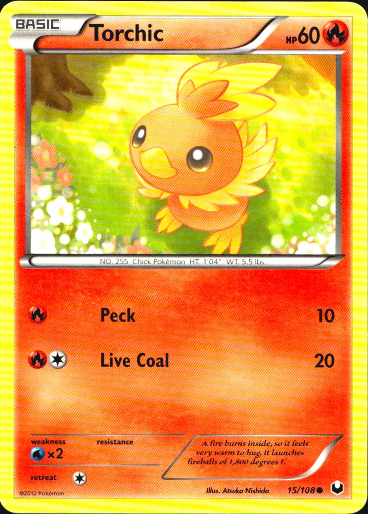Torchic 15/108 Common Dark Explorers Pokemon Near Mint