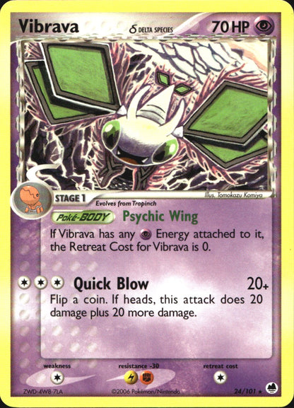 Vibrava 24/101 Rare Dragon Frontiers Pokemon Near Mint