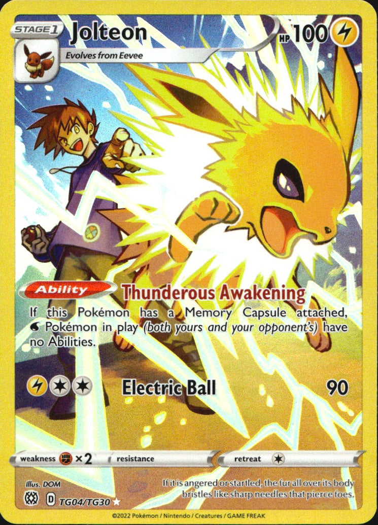 Jolteon TG04/TG30 Holo Brilliant Stars Trainer Gallery Pokemon NM