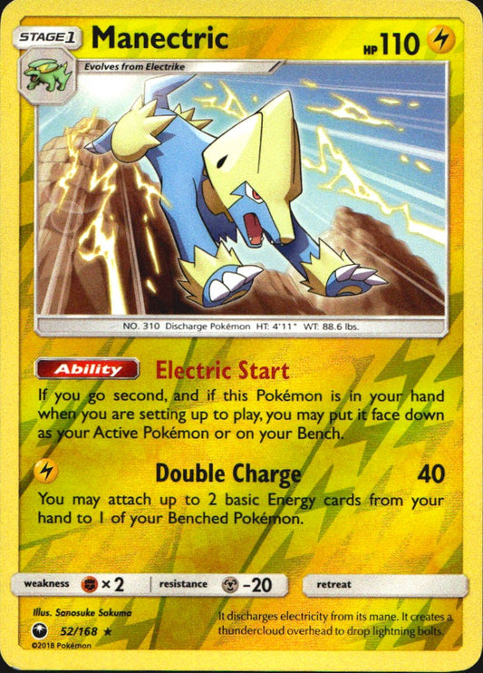 Manectric 52/168 Rare Celestial Storm Pokemon Reverse Holo Near Mint