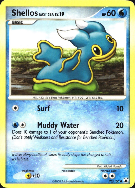 Shellos East Sea 73/100 Common Majestic Dawn Pokemon Near Mint