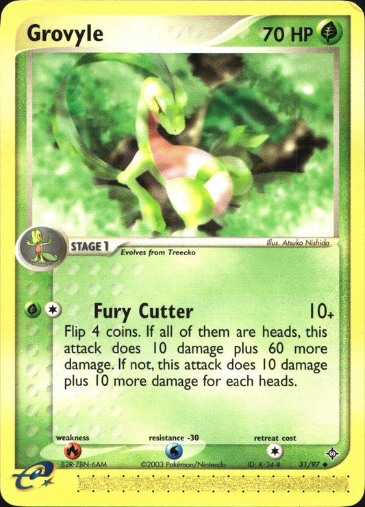 Grovyle 31/97 Uncommon Dragon Pokemon Near Mint