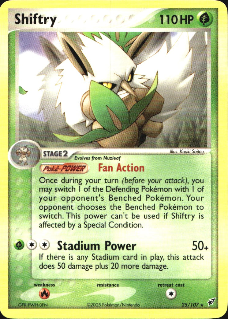 Shiftry 25/107 Rare Deoxys Pokemon Near Mint