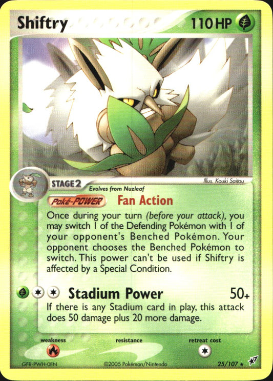 Shiftry 25/107 Rare Deoxys Pokemon Near Mint
