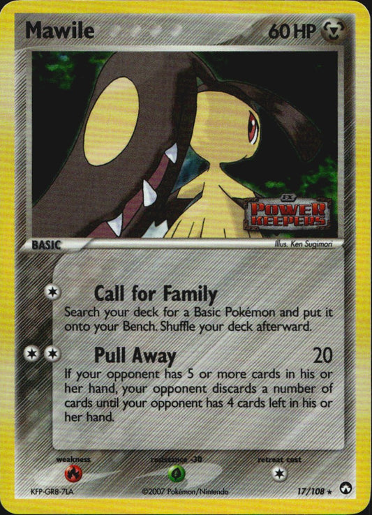 Mawile 17/108 Rare Power Keepers Pokemon Reverse Holo Near Mint