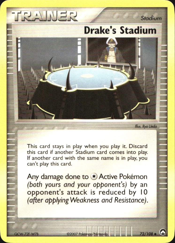 Drake's Stadium 72/108 Uncommon Power Keepers Pokemon Near Mint