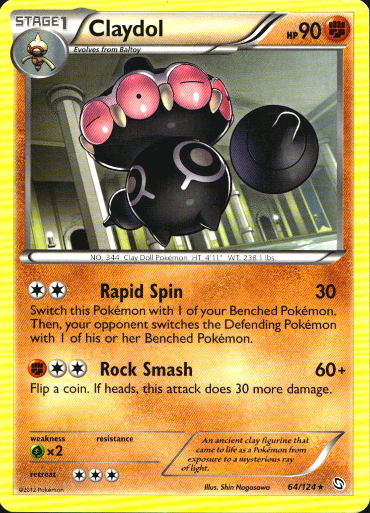 Claydol 64/124 Rare Dragons Exalted Pokemon Near Mint