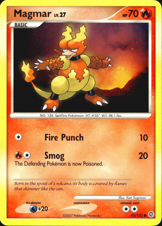 Magmar 93/132 Common Secret Wonders Pokemon Near Mint