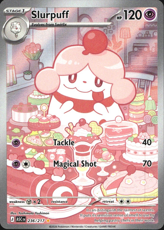 Slurpuff 236/217 Illustration Rare ME: Ascended Heroes Pokemon Near Mint