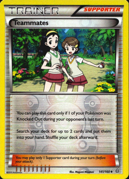 Teammates 141/160 Uncommon Primal Clash Pokemon Reverse Holo Near Mint