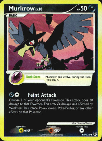 Murkrow 95/132 Common Secret Wonders Pokemon Reverse Holo Near Mint