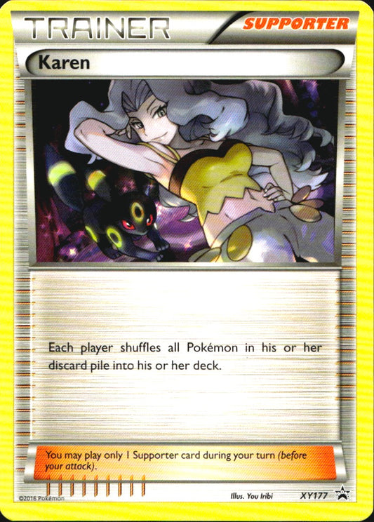 Karen XY177 Promo XY Black Star Promos Pokemon Near Mint