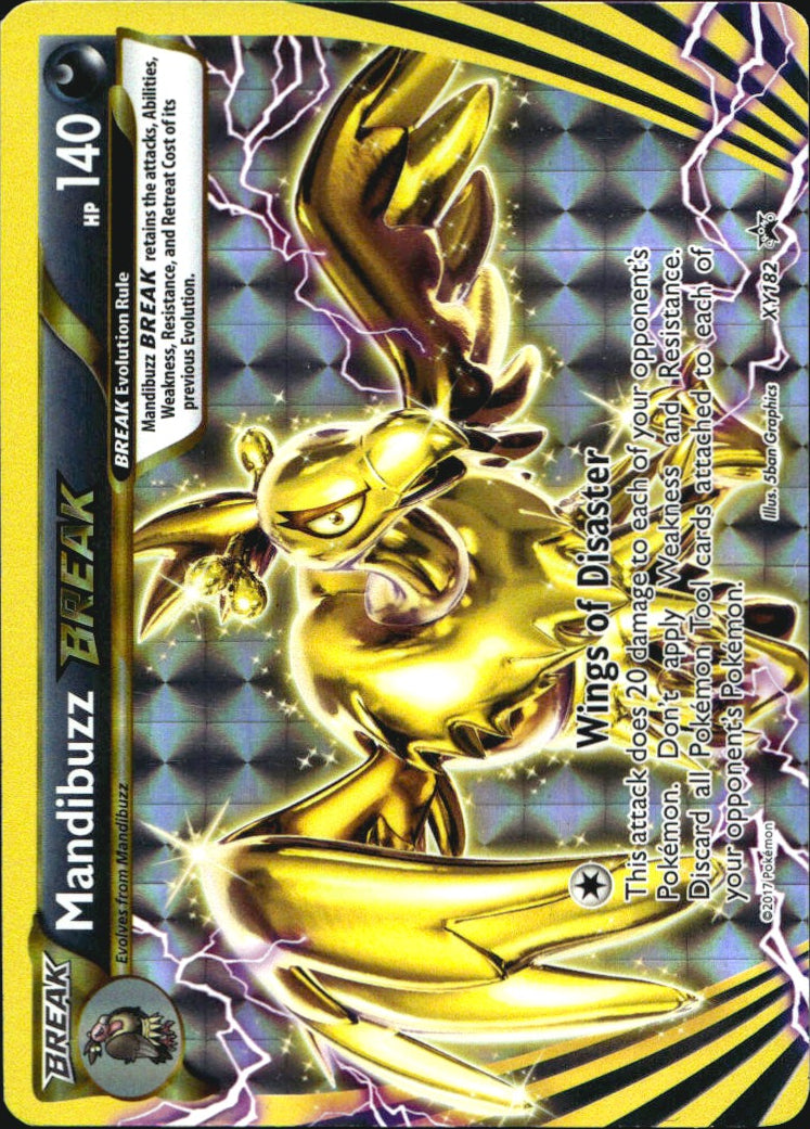Mandibuzz BREAK XY182 Promo XY Black Star Promos Pokemon Near Mint