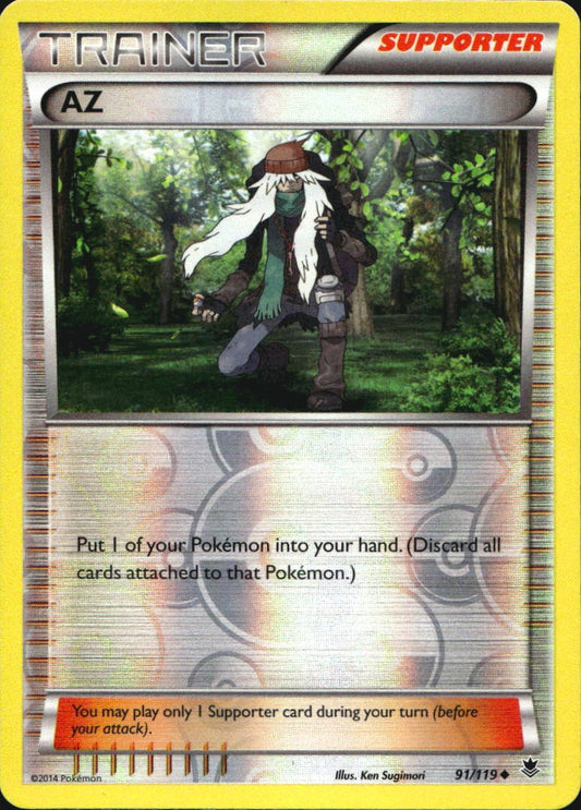 AZ 91/119 Uncommon Phantom Forces Pokemon Reverse Holo Near Mint