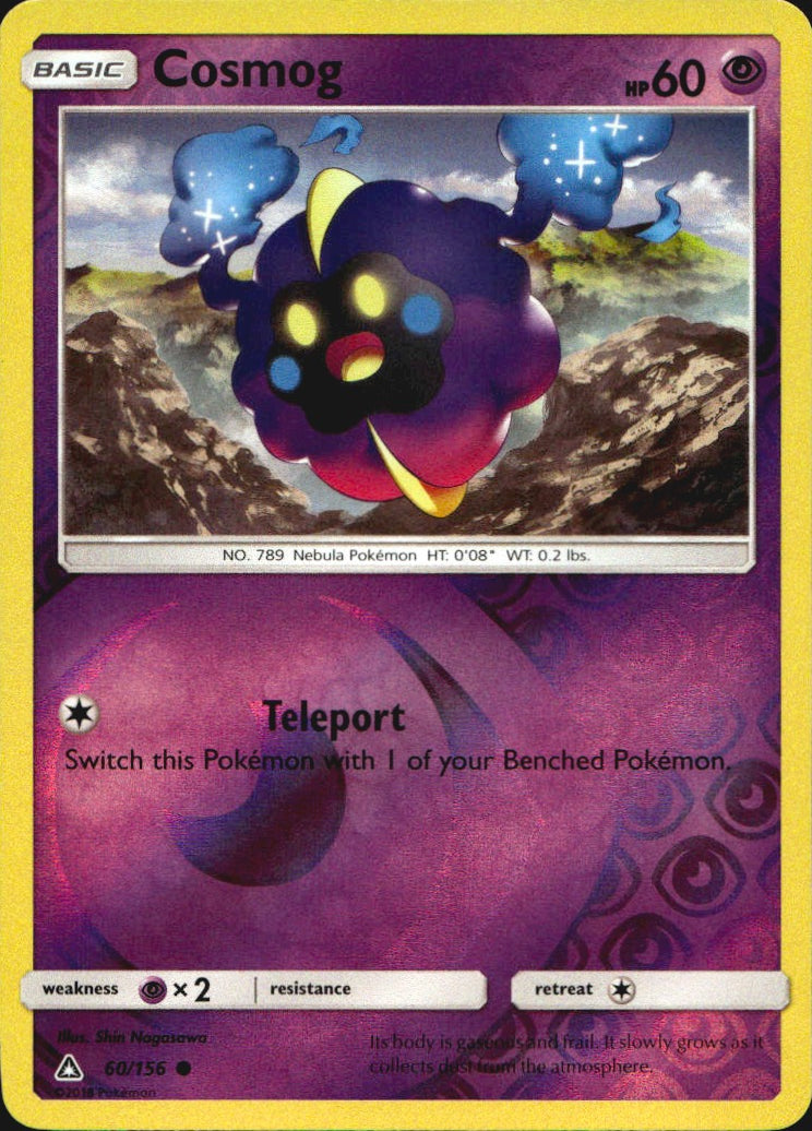 Cosmog 60/156 Common Ultra Prism Pokemon Reverse Holo Near Mint