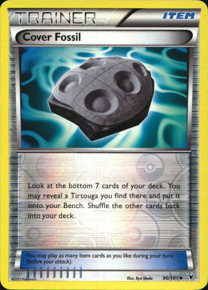 Cover Fossil 90/101 Uncommon Noble Victories Pokemon Reverse Holo Near Mint