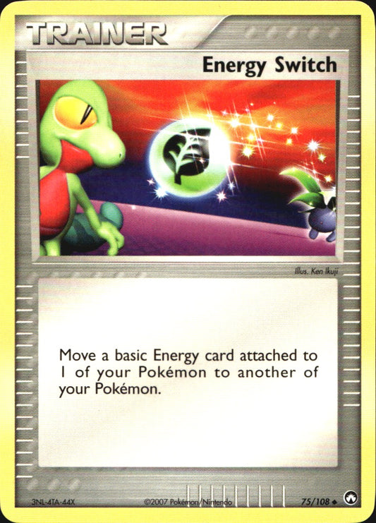 Energy Switch 75/108 Uncommon Power Keepers Pokemon Near Mint