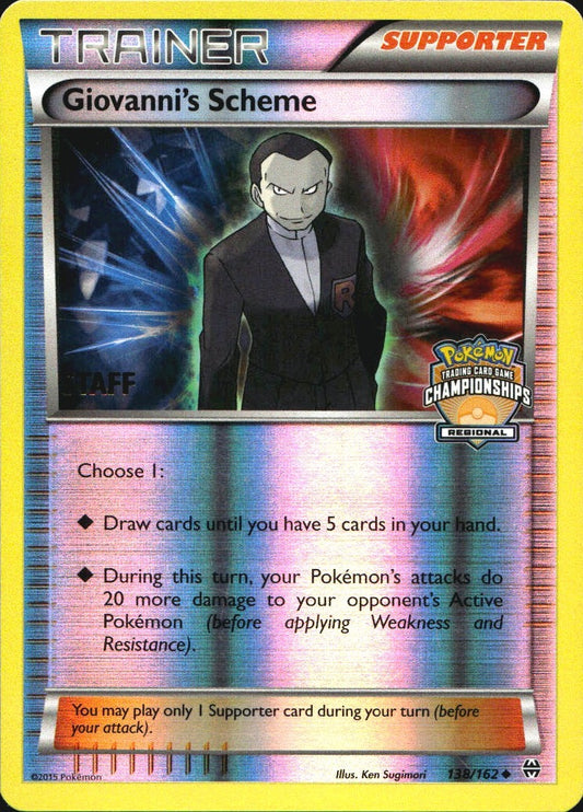 Giovanni's Scheme 138/162 Staff Holofoil Promo League & Championship Cards NM