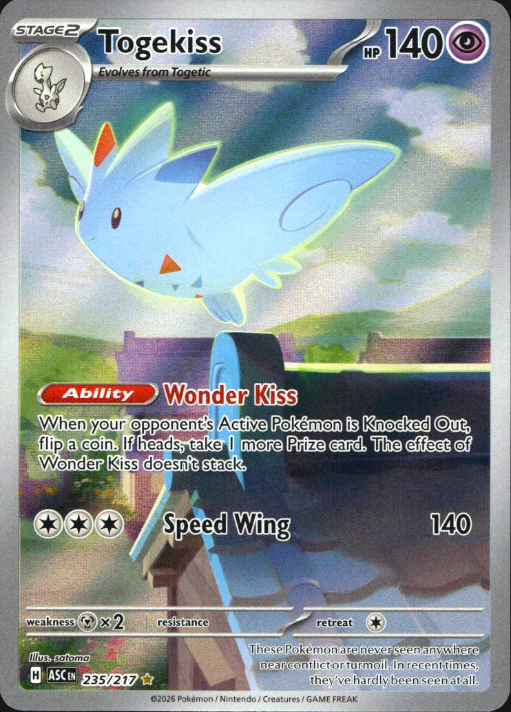 Togekiss 235/217 Illustration Rare ME: Ascended Heroes Pokemon Near Mint