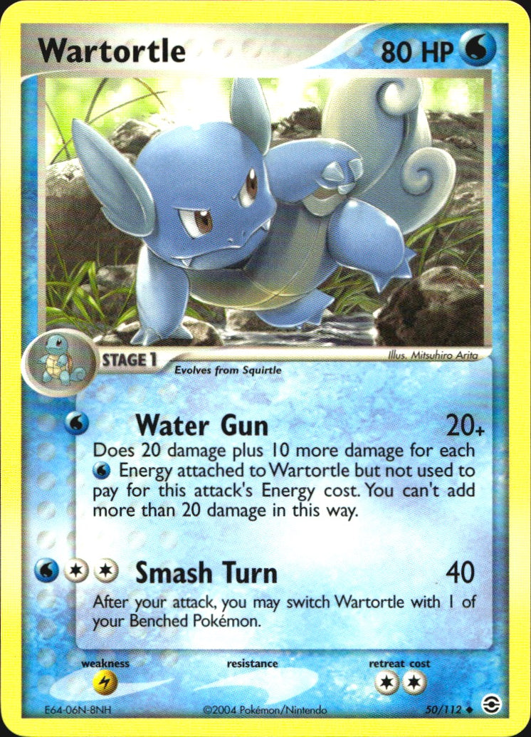 Wartortle 50/112 Uncommon FireRed & LeafGreen Pokemon Near Mint