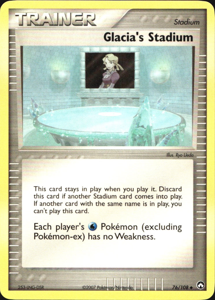 Glacia's Stadium 76/108 Uncommon Power Keepers Pokemon Near Mint