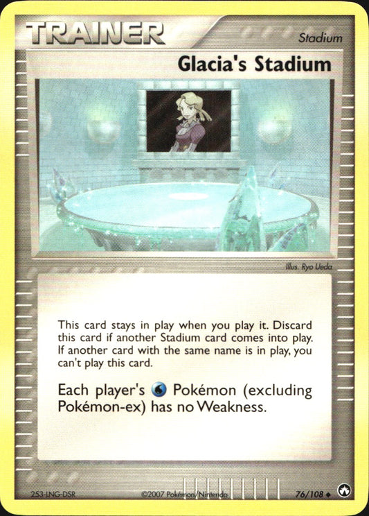 Glacia's Stadium 76/108 Uncommon Power Keepers Pokemon Near Mint