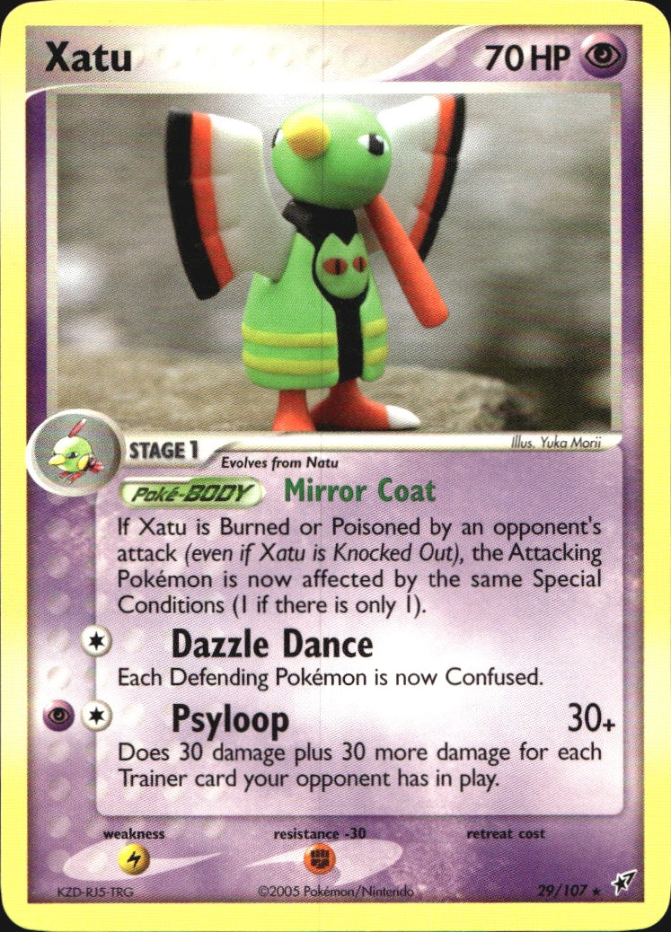 Xatu 29/107 Rare Deoxys Pokemon Near Mint