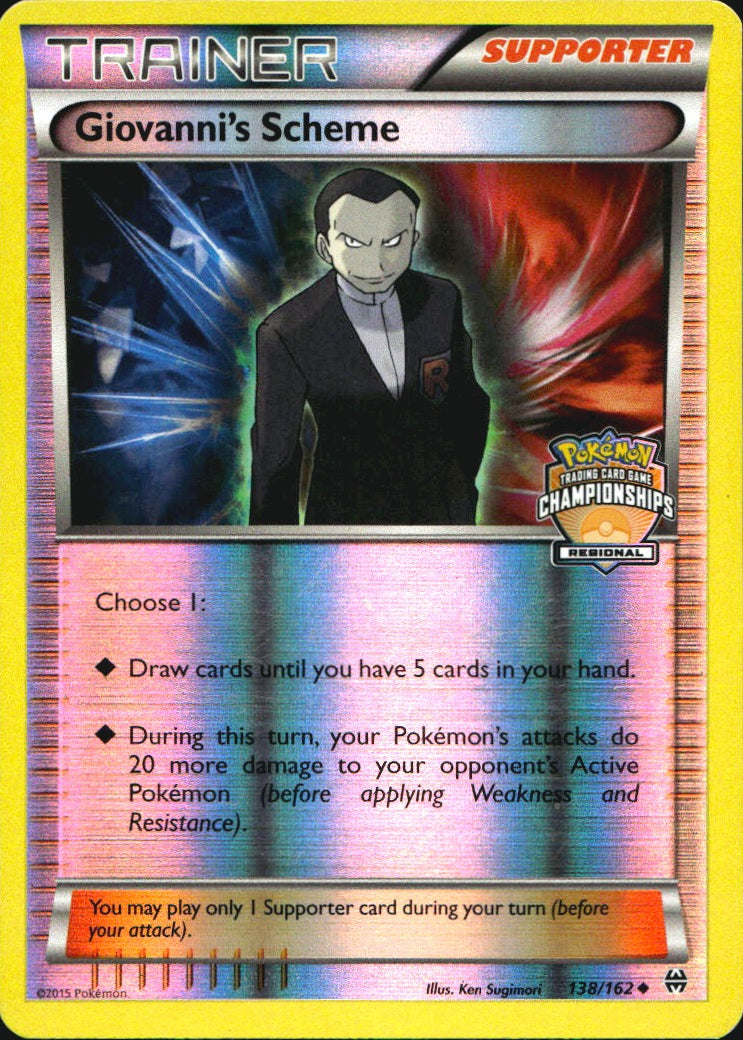 Giovanni's Scheme 138/162 Holofoil Promo League & Championship Cards Pokemon NM