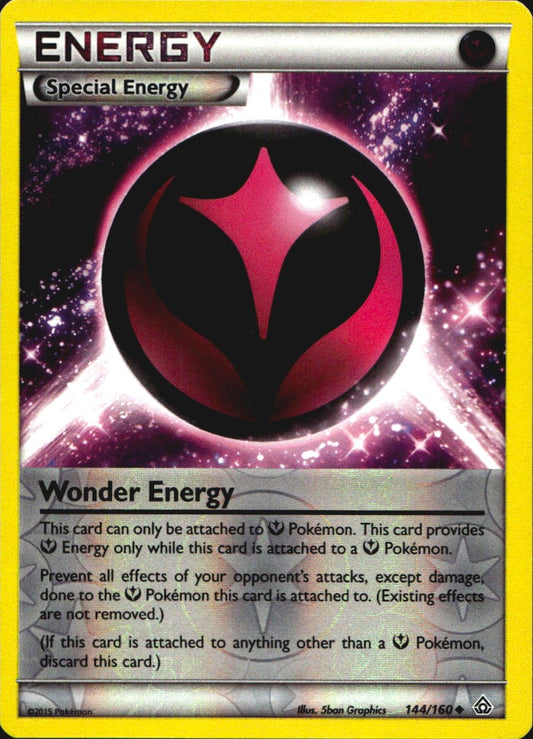 Wonder Energy 144/160 Uncommon Primal Clash Pokemon Reverse Holo Near Mint