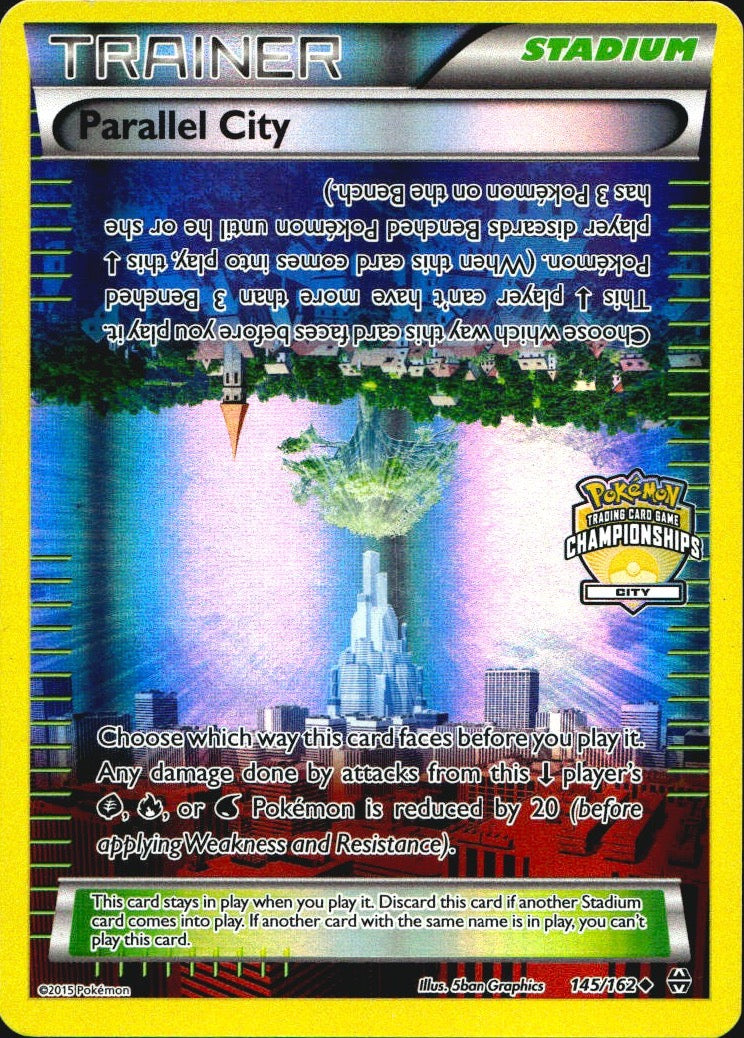 Parallel City 145/162 Holofoil Promo League & Championship Cards Pokemon NM