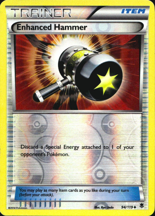 Enhanced Hammer 94/119 Uncommon Phantom Forces Pokemon Reverse Holo Near Mint