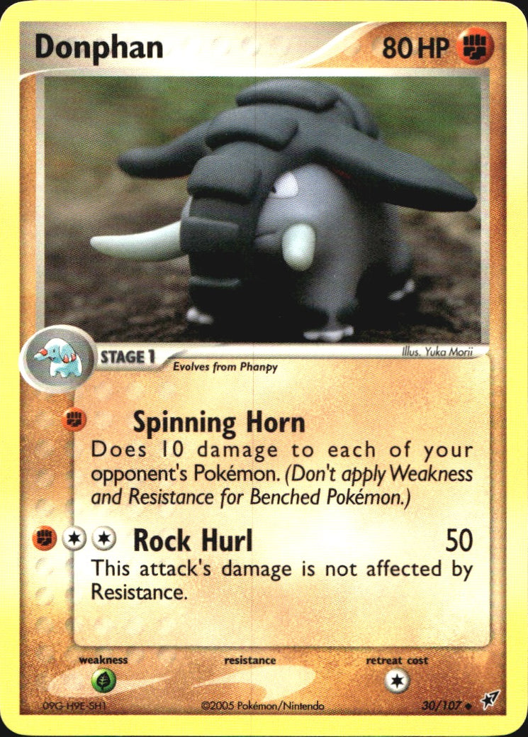 Donphan 30/107 Uncommon Deoxys Pokemon Near Mint