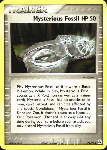 Mysterious Fossil 79/92 Common Legend Maker Pokemon Near Mint