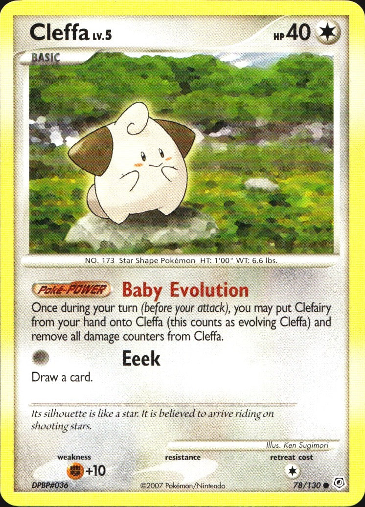 Cleffa 78/130 Common Diamond & Pearl Pokemon Near Mint