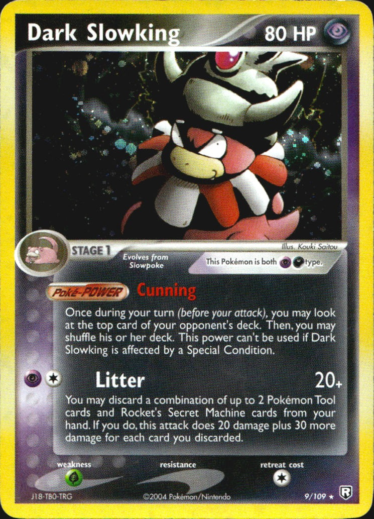 Dark Slowking 9/109 Holo Rare Team Rocket Returns Pokemon Near Mint