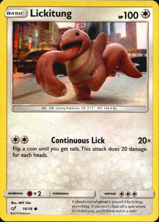 Lickitung 16/18 Common Detective Pikachu Pokemon Near Mint
