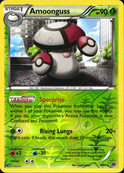 Amoonguss 9/99 Rare Next Destinies Pokemon Reverse Holo Near Mint
